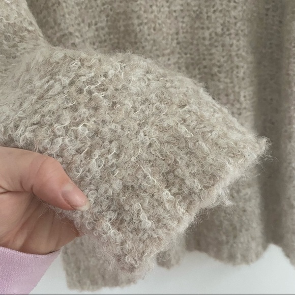 Free People She‘s All That Alpaca Wool Blend Sweater Tunic Mock Neck - Picture 5 of 8